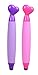 Stylus for Kids - Bundle of 2 Heart Shaped Cute Fun and Colorful Capacitive Touch Screen Pens with Replaceable Tips - for Boys and Girls - Specially Designed for Children - 10 Replacement Tips Included - CE and RoHs Certified for Your Safety (Pink + Purple)