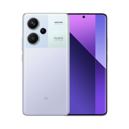 XIAOMI Redmi Note 13 Pro+ 5G Smartphone, 8+256GB, Handy ohne Vertrag, 6,67" 1,5K AMOLED Display, 5.000 mAh, 200MP Kamera, Dual-SIM, Lila