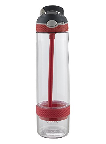 Contigo AUTOSPOUT Straw Ashland Infuser Water Bottle, 26oz, Watermelon