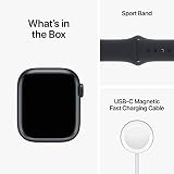 Apple Watch Series 8 GPS 41mm Midnight Aluminium Case Sport Band Smartwatch view 6