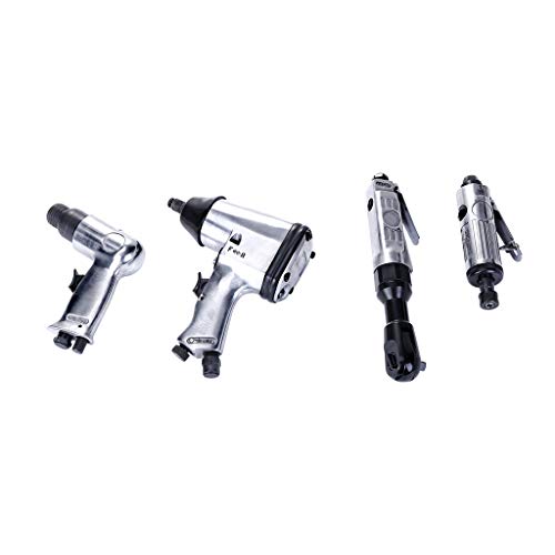 71 Pcs Air Impact Wrench Set,Air Tool Pneumatic Tools,Pneumatic Mould,Air Pneumatic Die with Storage Case (Silver)
