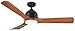 Emerson Lighting CF590BQ Volta Natural Cherry Ceiling Fan, Barbeque Black