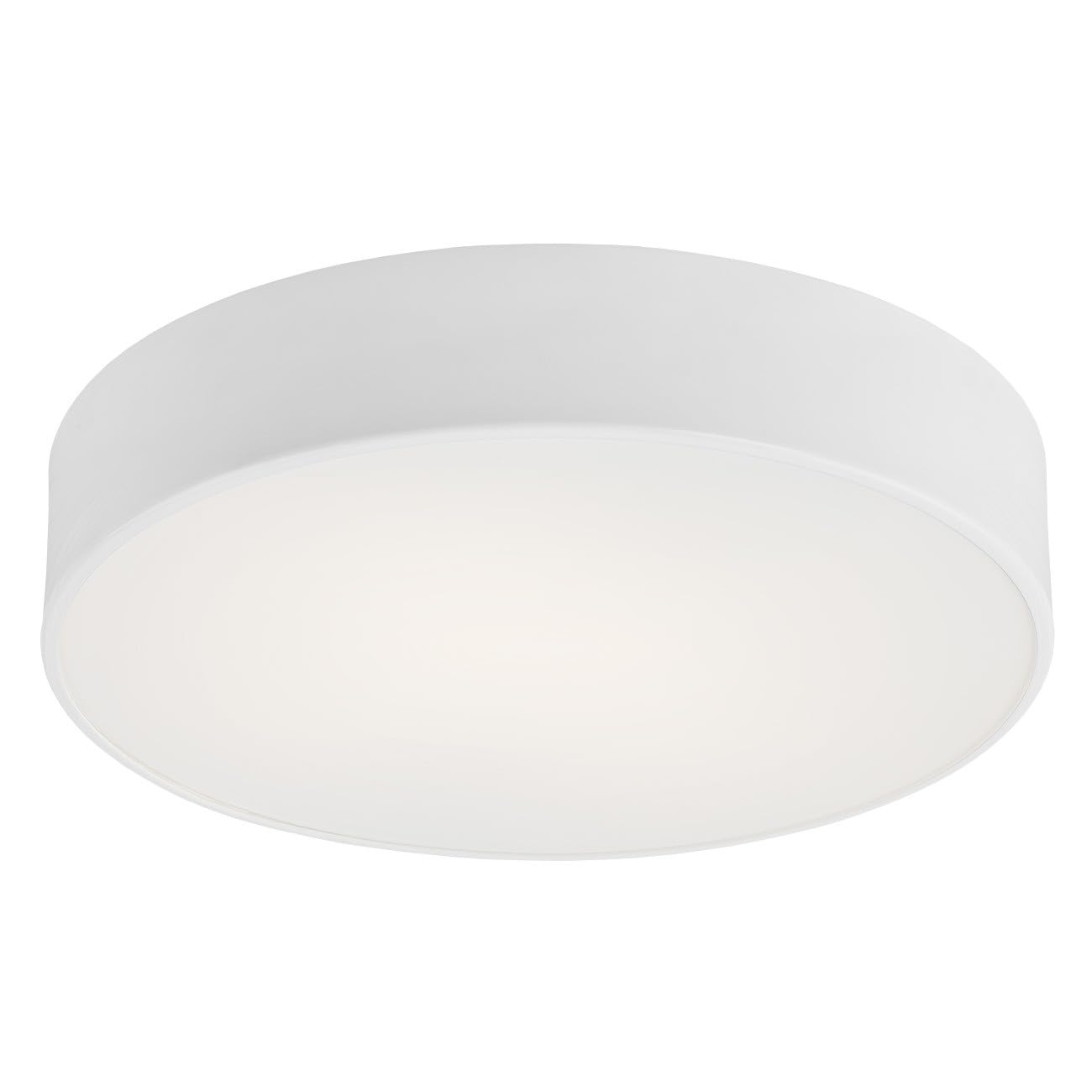 Argon Modern 2-Bulb Ceiling Light Varnished Steel White