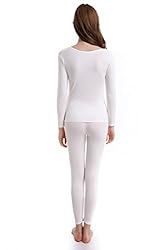 CnlanRow Women Thermal Underwear Stretch Thin Long
