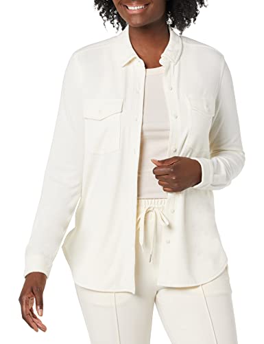 AMAZON ESSENTIALS WOMEN’S UTILITY SHIRT (AVAILABLE IN PLUS SIZE) (PREVIOUSLY AMAZON AWARE), OFF-WHITE, 4X