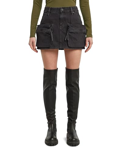 G-STAR Mini Jupe Cargo pour Femme, Noir (Worn in Black Obsidienne D27703-d772-g756), 29W