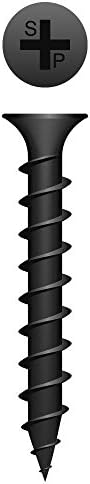 (6000) 7x1-1/2 Phillips Bugle Head Coarse Thread Black Phosphate Coated Drywall Screw #137967