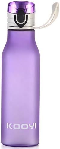Kooyi Sports Water Bottle 500ml 16oz, Leak Proof Flip Top Lid, One-Handed Open, Eco Friendly BPA-Free Plastic for Gym, Yoga, Running, Outdoors, Cycling, and Camping