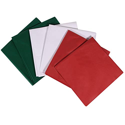 MOMONI Premium 200 Sheets 20" x 20" Christmas Tissue Paper Bulk (Red, Green, White) for Tissue Paper Christmas Gift Wrapping for Gifts, Wine Bottles, and Christmas Gift Decoration. - Thumbnail 6