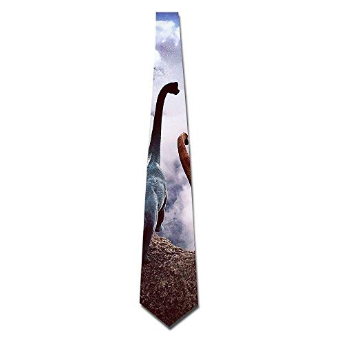girdsunp Couple Dinosaurs Men's Tie Fashion Neckties Necktie Neckwear Neckcloth Choker Neck 8CM