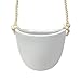 Nellam Ceramic Hanging Succulent Planter - Modern Wall Decor White Vase with Rope Hanger - 4 Piece Set Decorative Pots for Indoor Plants, Cactus, & Flower - for Home, Bedroom & Kitchen