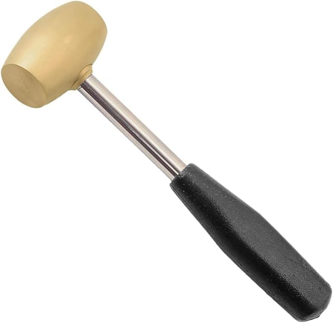 Brass Hammer Mallet for Stamping Jewellery Making DIY Arts & Craft Hammer Sheet Metal Hammers for Dapping Chasing 2lb PTL®