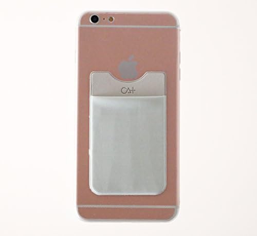 Smart Muiti Pocket Pouch Brand New 3M Removable Tape Adhesive Card Pocket Case for all iPhone 4S,5S,6,6 Plus iPod Touch, Galaxy S4,S5,S6, Note2,3,4 Edge, LG G2,3,4 ,G Glex,HTC,Z1,Z2,Z3 (Silver)
