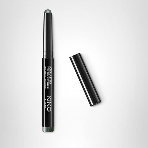 Kiko Milano Long Lasting Eyeshadow Stick - 24-Hour Wear, Transfer-Proof, Creamy Blendable Formula with Argan Oil, No-Transfer, Easy Application - 27 Forest Green - 1.64g