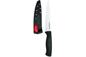 Farberware - Utility Knife with Edgekeeper Self Sharpening Sheath, Stainless Steel Kitchen Knife for Peeling, Trimming & Slic