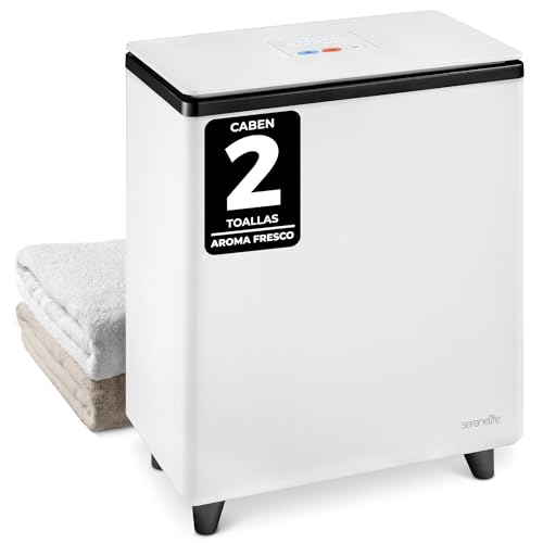 SereneLife Rectangular towel warmer, Towel warmer, Spa, Electric towel warmer, for bathroom, automatic shutdown, portable, ideal for 2 large towels, blankets, bathrobes, pajamas