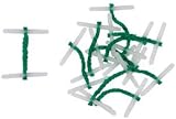 Q-Connect Plastic Ended Treasury Tag 152 mm Green Pack of 100 view 2