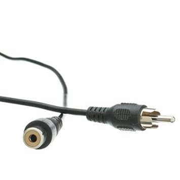 25 FT RCA Audio/Video Cable de extensión, macho a hembra (3 unidades