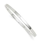 ICE CARATS 925 Sterling Silver 4mm Bangle Bracelet Cuff Expandable Stackable 8 Inch Slip On Fine Jewelry Ideal Gifts For Women Gift Set From Heart