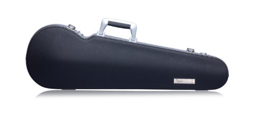 Bam Contoured Hightech Viola Case - up to 16 7/8", Black Interior/Black Carbon Exterior