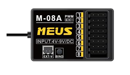 MEUS Racing 2.4GHz RC Receiver M-08A Long Range