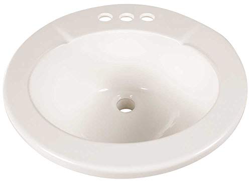 Premier 22100 Bathroom Sink Drop in Cultured Marble Round