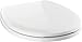 DELTA FAUCET Rubber Limited 801902-WH Sanborne Round Front Slow-Close Toilet Seat with Non-slip Seat Bumpers, White