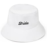 xo, Fetti White Bride Bucket Hat | Bachelorette Party Decorations, Bridal Shower Gift, Bach Favors, Engagement Party Accessory, Camp Bride to Be