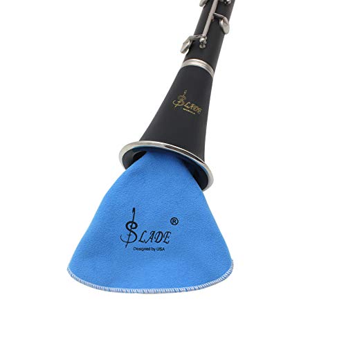 OUYAWEI Artificial Faux Suede Cleaning Cloth for Alto Tenor Flute Clarinet Soprano Saxophone Sax Parts & Accessories - Thumbnail 2