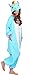 Sunrise Unisex Blue Unicorn Onesie Costume Kigurumi Pajamas (Small, Blue)