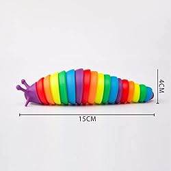 MEIEST 3 PCS Fidget Slug Toys,3D Articulated