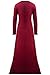 Aifer Women Sexy Long Sleeve Open Front Split Maxi Dress Tunic Tops