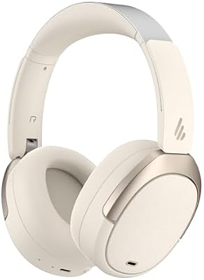 W80 Cuffie Over-Ear con LDAC & Hi-Res Wired & Wireless, Ivoire