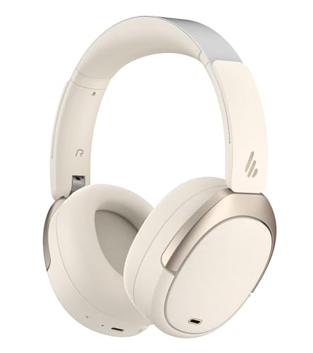 W80 Auriculares Over-Ear con ANC De -49dB & Hi-Res LDAC，Marfil