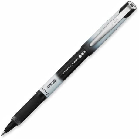 PILOTVball Grip Liquid Ink Roller Ball Pens, Black Ink 10-PACK (35470)