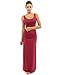 PattyBoutik Women Sleeveless Summer Maxi Dress (Deep Red Medium)
