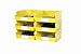 Triton Products 3-235YWS LocBin 8 Piece Wall Storage Unit with 10-7/8 Inch L x 11 Inch W x 5 Inch H Yellow Interlocking Poly Bins, 6 CT, Wall Mount Rails 8-3/4 Inch L with Hardware, 2 pk