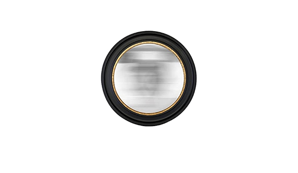 EMDE - Espejo redondo de madera, color negro, 100 cm : Amazon ...