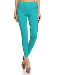 Leggings Depot calzas largas de algodón ultra suave básicas sólidas