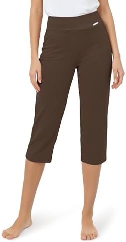 Pull On Capris for Women Dressy Casual Stretch Lightweight Capri Elastic  High Waist Lounge Pants 2025 Summer at Amazon Women's Clothing store