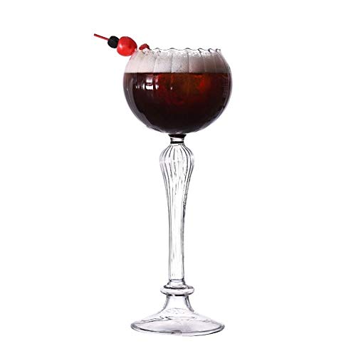 Home+ Whisky gläser, Kreative Cocktail-Glas European High-Fuß-Blume-förmige Cocktail-Glas Römische Spalte Cocktail…