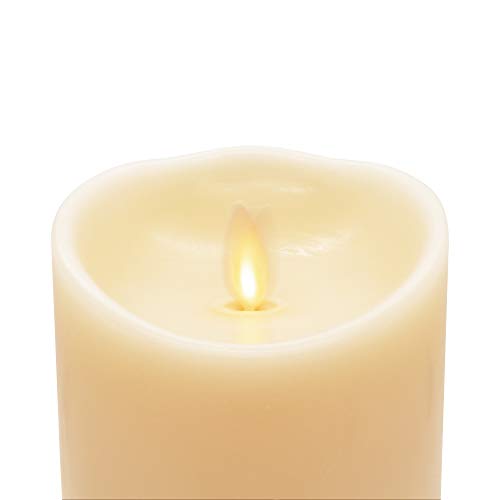 Luminara Flameless Pillar Candle Moving Flame LED Battery Operated