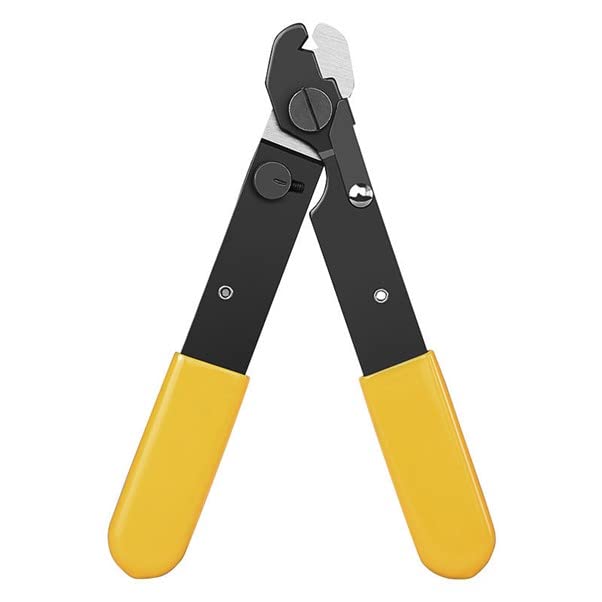 CHB Single Hole Fibre Optic Cable Strippers Pigtail Buffer Jacket Stripping Fiber Patch Lead Pliers Snips Hand Tool 1 Hole