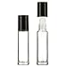 Essential Oil Roller Bottle – 24 Pack Glass Roll On Bottles, Oil Vials for Essential Oils and Perfume, Includes 2 Droppers and 140 Sticker Labels, 0.34 fl oz
