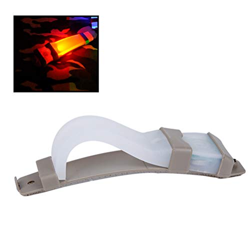 LIOOBO Tactical Personal Helmet Identification Marker Light Safety Flashing Survival Signal Light for Outdoor Sports(Red)