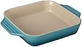 Le Creuset Stoneware Square Dish, 9.5-Inch, Caribbean