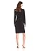 Lark & Ro Women's Long Sleeve Wrap Dress, Black, Medium