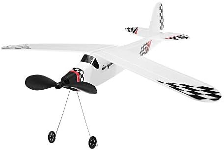 DDOQ Funny Plane Model DIY Assembly Tank Body Plane Powered By Rubber Band Assembly Flight Model