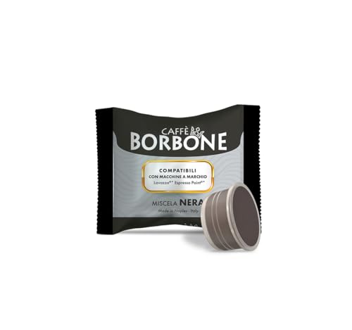 Caffe Borbone Black Coffee Blend (Pack of 100) — Coffee Capsules Filled With A Strong Blend — Compatible with Lavazza* Espresso Point* Machines for Domestic Use