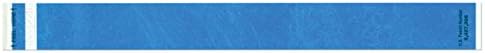 Short Stay 3010-13-PDR Write-On Wristband, Tyvek Antimicrobial, 1" x 11/2", Adult/Pediatric, Blue (Pack of 1000)